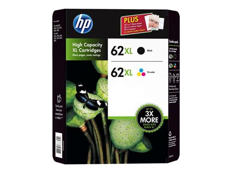 HP 62XL High Yield Black Tri Color Original Ink Cartridge Content Value