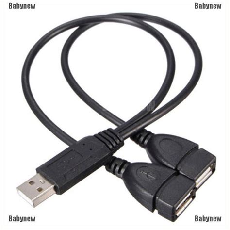 สายชาร์จ อะแดปเตอร์ สายเคเบิ้ล Usb 2 แจ็คแยกตัว Y 0 A ตัวผู้ เป็น 2 ตัว