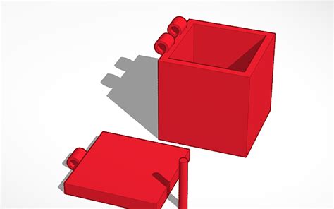 3d Design Hinge Box Tinkercad