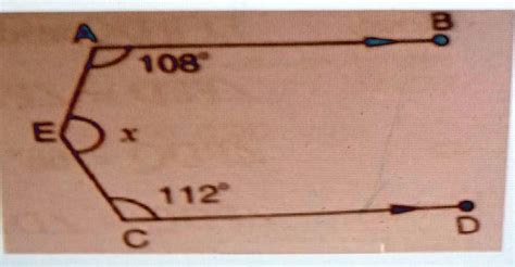 Solved In Figure Ab Ii Cd Fnd The Value Of X