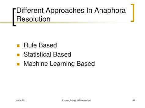 PPT - Anaphora Resolution PowerPoint Presentation, free download - ID:425752