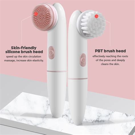 Cleansing Face Brush 2 In 1 Electric Facial Cleaner Mycosmeticslondon