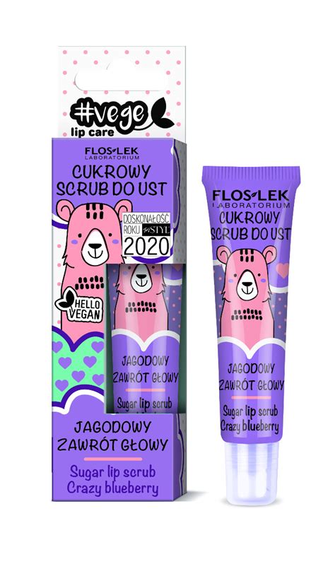 Floslek Vege Lip Care Cukrowy Scrub Do Ust Jagodowy Zawr T G Owy G