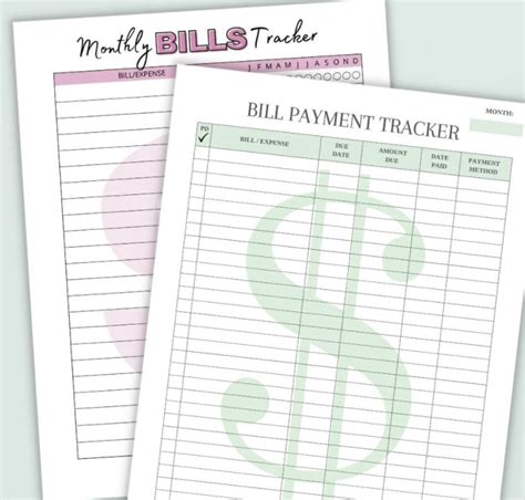 Free Monthly Bill Pay Checklist Pdfs Never Miss A Bill Again