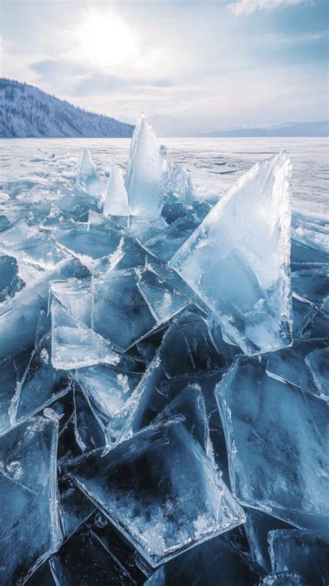 An Extraordinary Close Up Of A Frozen Section Of Lake Baikal Where