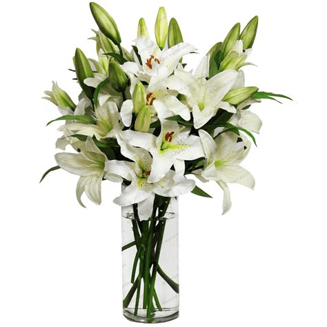 Peaceful White Lilies Basket