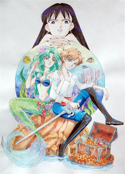 Pin De Entropia Ermes En Haruka Michiru Sailor Moon Ilustraciones