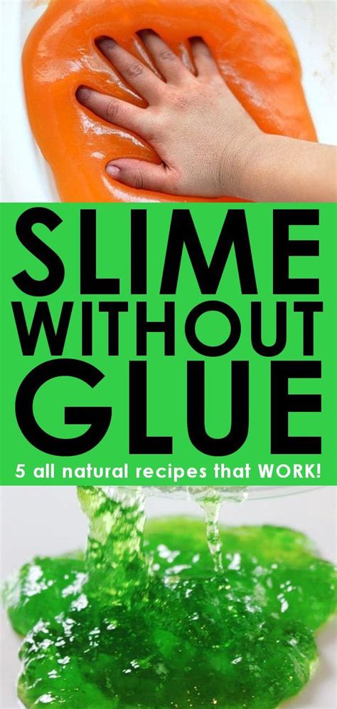 5 Ways To Make Slime Without Glue All Natural Non Toxic Making