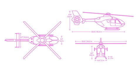 Eurocopter EC135 Dimensions Drawings Dimensions