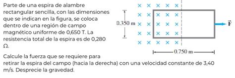 Solved Parte De Una Espira De Alambre Rectangular Sencilla Chegg