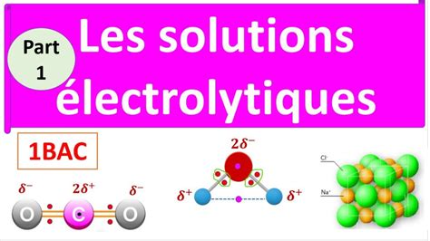 La Concentration Et Les Solutions Lectrolytique Premier Bac Sm Et Sx