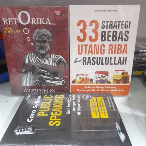 Jual Paket 3 Buku Retorika 33 Strategi Bebas Utang Riba Dari