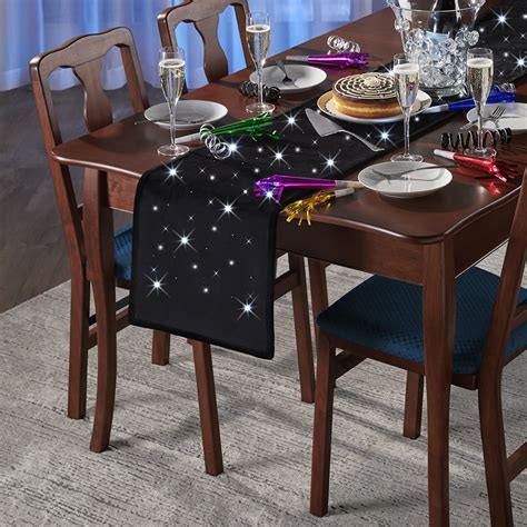 The Cordless Twinkling Harvest Table Runner Hammacher Schlemmer