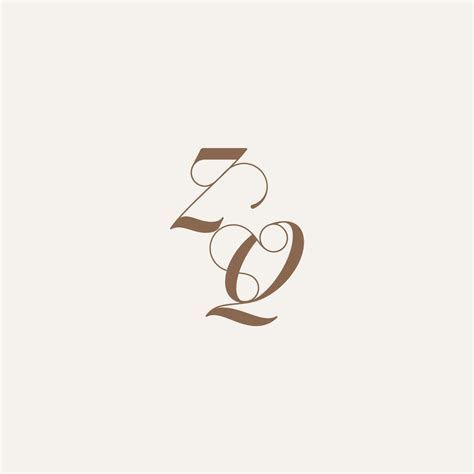 Zq Letter Wedding Concept Design Ideas Luxury And Elegant Initial