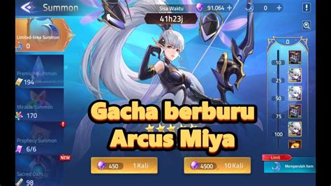 Gacha Berburu Hero Baru Arcus Miya Hero Tinted Mirage Mobile