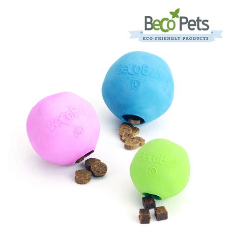 Beco Pets Eco Friendly Treat Ball Dog Toy - Green