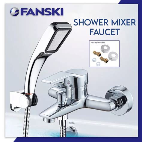 Long Bath Mixer Valve Hot And Cold Shower Faucet Wall Mounted Bathtub Alloy Faucet Bathroom