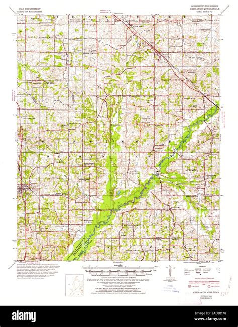 Map Of Hernando Hi Res Stock Photography And Images Alamy