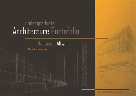 Cover Photo Architecture Portfolio Design Portfolio