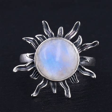 Aura Moonstone Ring Moonstone Store