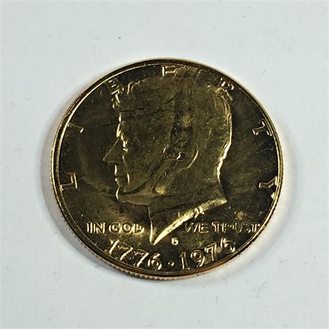 D United States Bicentennial K Gold Layered Kennedy Half Dollar