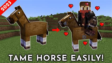 How To Tame And Ride Horse In Minecraft Javabedrockpe Youtube