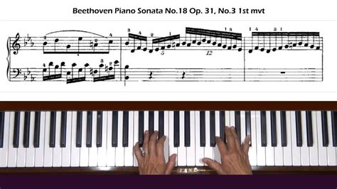 Beethoven Sonata No 18 In E Flat Major Op 31 No 3 Allegro Piano