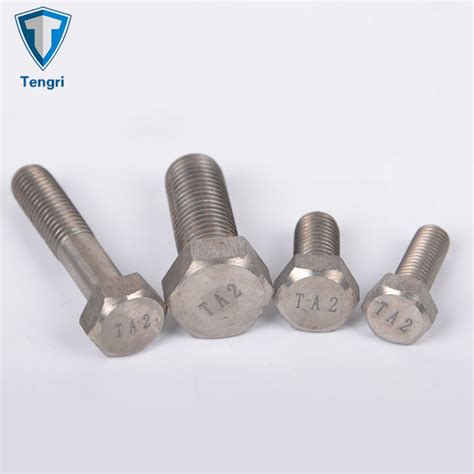 Wholesale Customized Metric Titanium Ta2 Anodized Hex Head Bolt Car