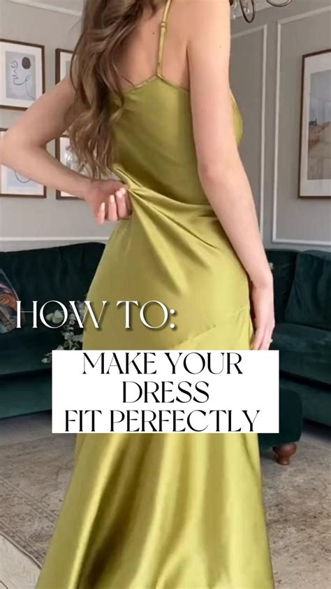 How To Make Your Dress Fit Perfectly Dress Hack Fashion Hack And Inspo Tips And Tricks