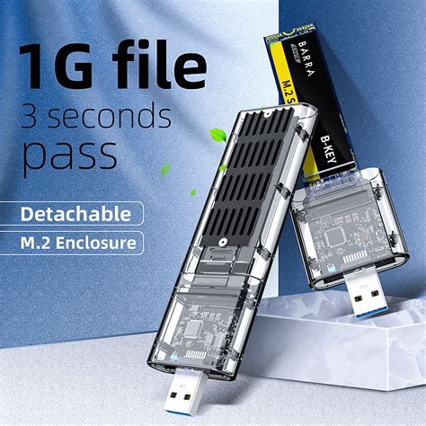 USB 3 0 SATA NGFF M 2 SSD B Key スケルトンケース 2280 2260 2242 2230 Disk House