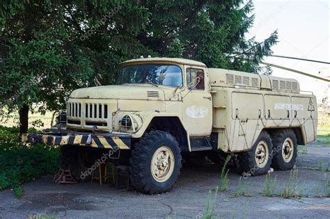 Old Soviet Aeroflot Airfield Tanker Zil 131 Stock Editorial Photo