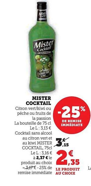 Promo Mister Cocktail Chez Hyper U ICatalogue Fr