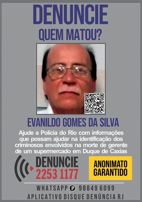 Cartaz Pede Informações Sobre Envolvidos Na Morte De Gerente Em Caxias Mh Polícia