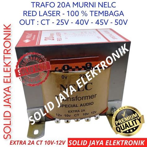 Travo Trafo A Murni Red Laser Nelc Ct Murni Tembaga Special Audio