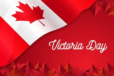 Ilustración plana del día de la victoria canadiense Vector Gratis