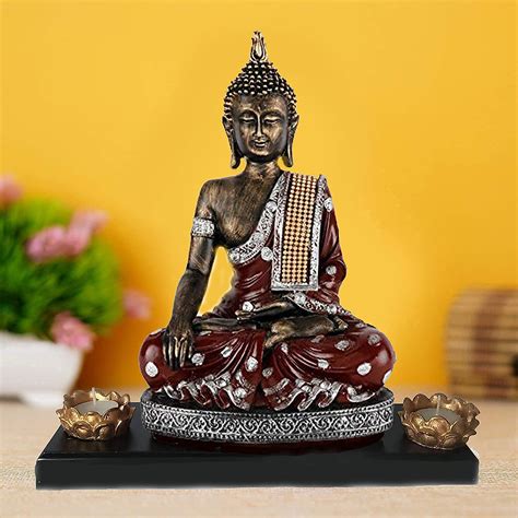 Buy SN Handicrafts Sitting Buddha Big Size Idol Statue Showpiece Resin