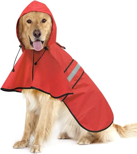 Ezierfy Impermeable Reflectante Impermeable Para Perros Poncho