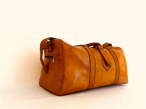 Handmade Genuine Leather Duffle Bag Luxury Travel … Gem