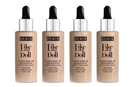 Тональная основа для лица Pupa Like A Doll Perfecting Make Up Fluid Nude Look ᐈ Магазин с