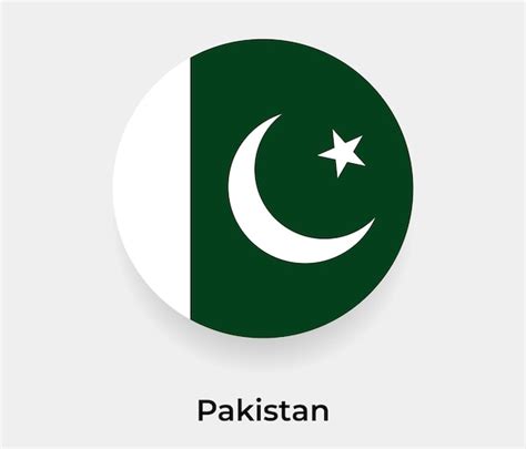 Pakist N Bandera Burbuja C Rculo Forma Redonda Icono Vector Ilustraci N