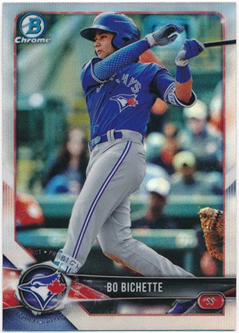 Rookie Star Bo Bichette Mlb Bowman Chrome Prospect Refractor