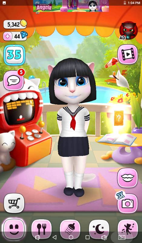 Screenshot Of My Talking Angela Android 2014 MobyGames