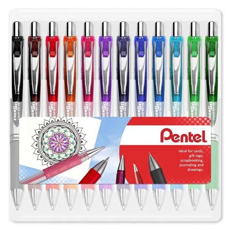 Pentel Energel Xm Bl Stylo Encre Gel Liquide R Tractable Mm