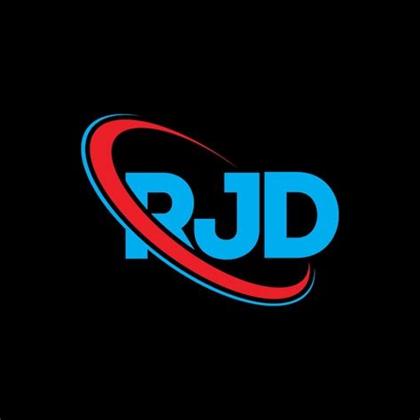 Premium Vector | RJD logo RJD letter RJD letter logo design Initials RJD logo linked with circle ...