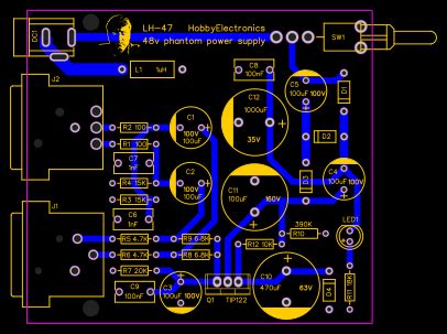 BM800 phantom power supply - OSHWLab