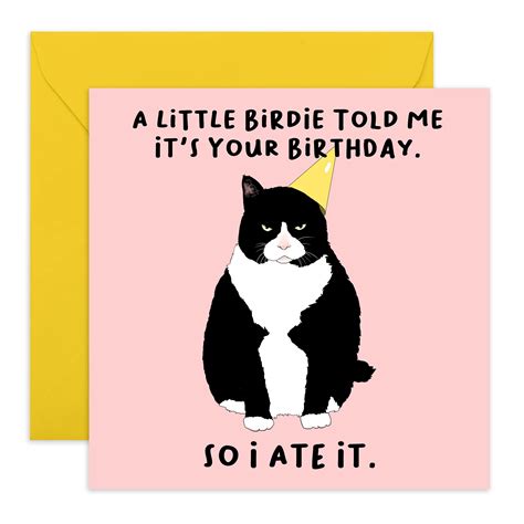 Central 23 Funny Birthday Card A Little Birdie Told Me Its Your Birthday So I