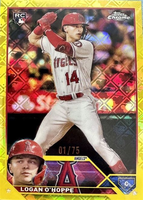 Logan O Hoppe Topps Chrome Logofractor Edition Yellow