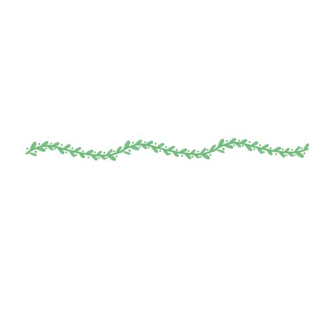 Split Line PNG Image Green Vine Fashion Split Line Dividing Line