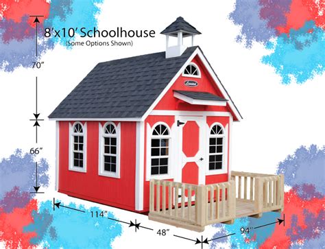 Super Cute Schoolhouse Playhouse They Can Finish Out The Inside