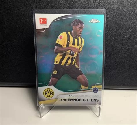 JAMIE BYNOE GITTENS 056 275 RC Rookie Topps Chrome Borussia Dortmund